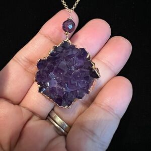 Amethyst Gold-Plated Necklace
